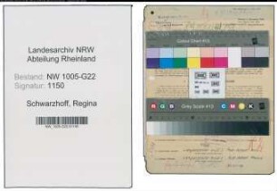 Entnazifizierung Regina Schwarzhoff , geb. 24.05.1911 (Gastwirtin)