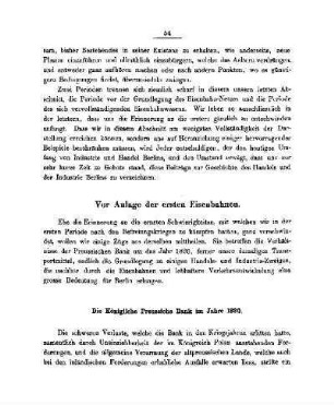 Vor Anlage der ersten Eisenbahn