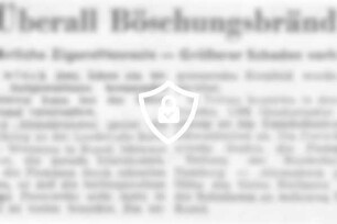 Überall Böschungsbrände