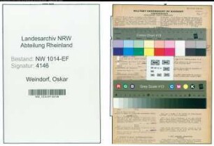 Entnazifizierung Oskar Weindorf , geb. 01.12.1902 (Elektriker)
