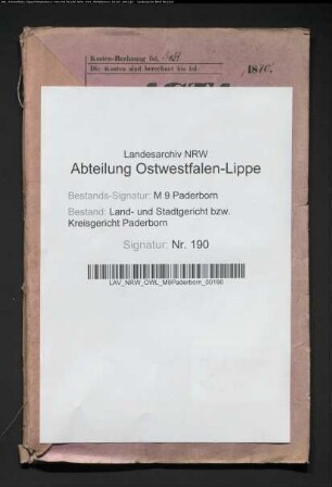 Pfarrer und Landdechant Johann Claes zu Salzkotten