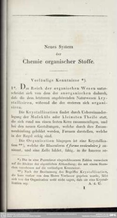 Vorläufige Kenntnisse