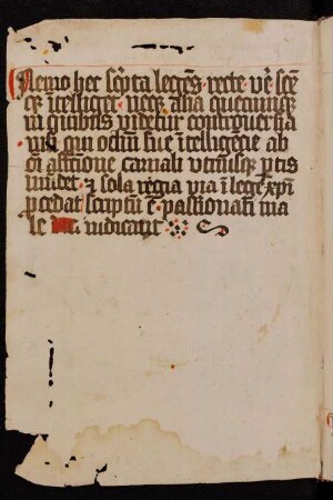 Ermahnung an den Leser, lat.