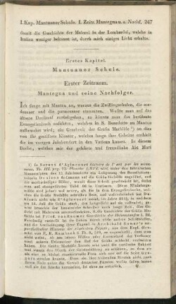 Erstes Kapitel. Mantuaner Schule.