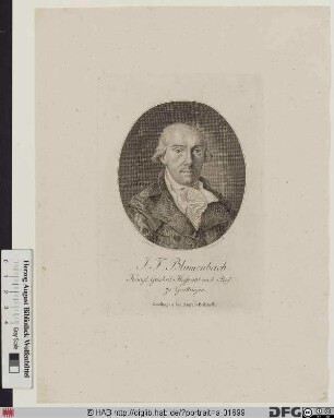Bildnis Johann Friedrich Blumenbach
