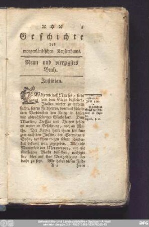 Neun und vierzigstes Buch. Justinian.