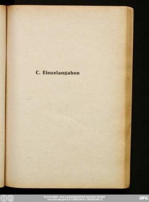C. Einzelangaben