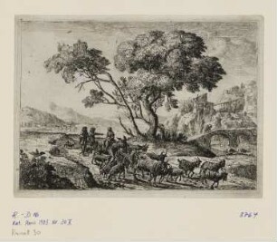 Abmarsch zur Weide, Blatt 12 der Folge "Landschaften"