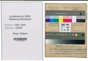 Entnazifizierung Robert Rose , geb. 08.10.1904 (Schneider)