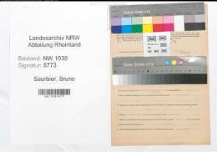 Entnazifizierung Bruno Saurbier , geb. 05.03.1895 (Angestellter)