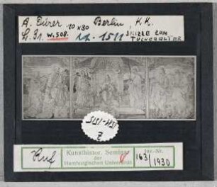 Albrecht Dürer: Skizze zum Tucheraltar. Berlin, Kupferstichkabinett