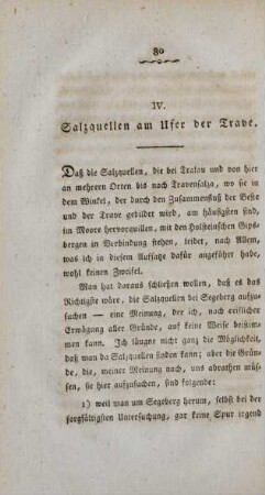 IV. Salzquellen am Ufer der Trave