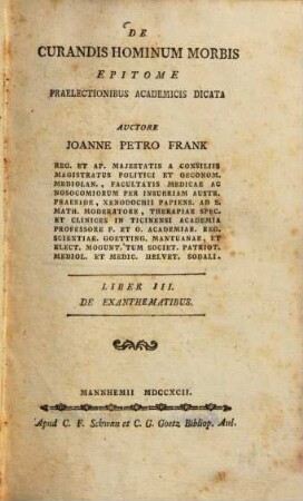 De curandis hominum morbis epitome : praelectionibus academicis dicata, 3. De exanthematibus