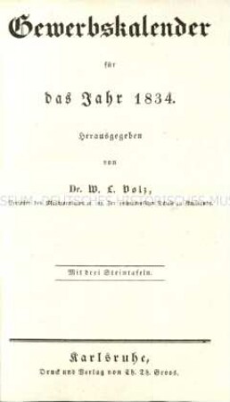 Gewerbekalender 1834