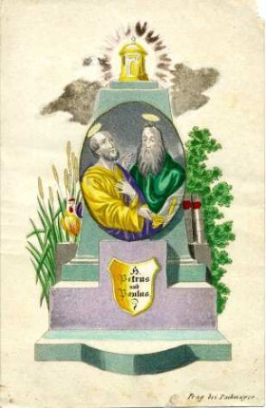 Grafik "Petrus und Paulus"