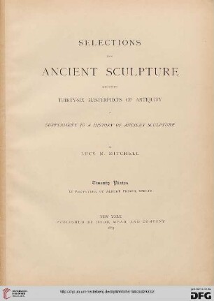 Band 2: A history of ancient sculpture