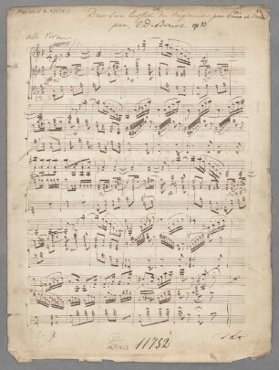 Duets; d; vl, pf; op. 83 - BSB Mus.Schott.Ha 12656-3
