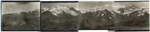 Panorama Q'asiri-Vorland und Ancohuma bis Nevado Chachacomani