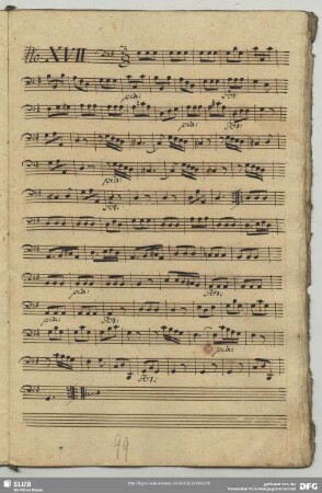 17. Anonymus, Instrumentalstücke, G-Dur