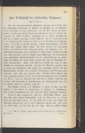 Zum Verständniß der afrikanischen