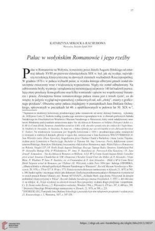 75: Pałac w wołyńskim Romanowie i jego rzeźby