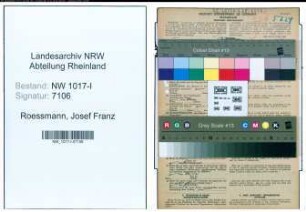 Entnazifizierung Josef Franz Roessmann , geb. 01.11.1897 (Polstermeister)