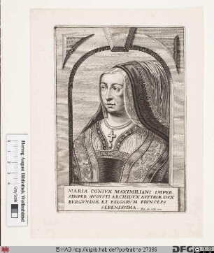 Bildnis Maria, Erzherzogin von Österreich, geb. Herzogin von Burgund