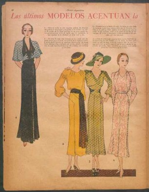 Los últimos modelos acentuan la elegancia de la silueta femenina [Dibujos]