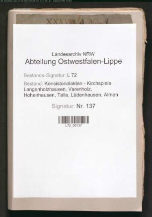 Reparaturen und Baumaßnahmen an Kirche, Pfarrhaus und den übrigen geistlichen Gebäuden