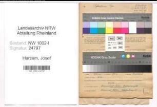 Entnazifizierung Josef Harzem, geb. 27.02.1904 (Kaufm.Angest.)
