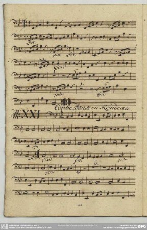 21. Anonymus, Contredanses, B-Dur