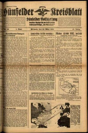 Erste Ausgabe vom Mittwoch, den 25. März 1942.