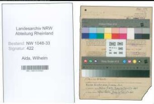 Entnazifizierung Wilhelm Alda , geb. 28.10.1892 (Lehrer)