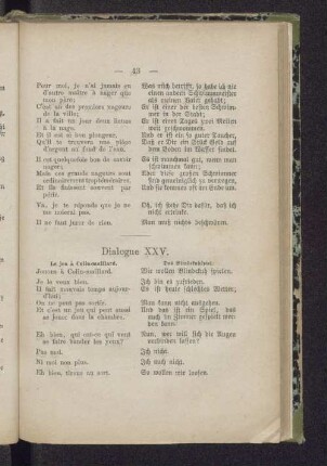 Dialogue XXV. Le jeu à Colin-maillard. Das Blindekuhspiel.
