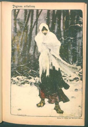 Páginas artísticas - "Sobre la nieve" - [Dibujo] por Enrique Serrra