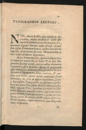 Typographus Lectori