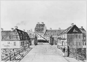 Das Außentor des Wilsdruffer Tores in Dresden