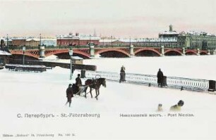 St.-Pétersbourg. Pont Nicolas [Russland 1904]