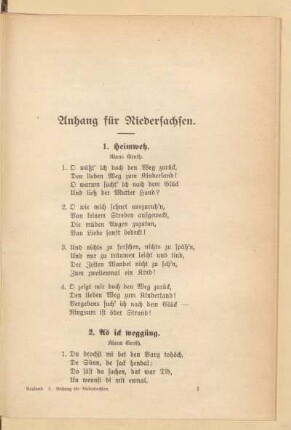 Anhang für Niedersachsen