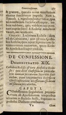 307-320, De Confessione. Demonstratio XIX. Cap. I. - IV.