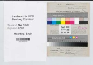 Entnazifizierung Erwin Moehring , geb. 11.01.1905 (Verw.Angest.)