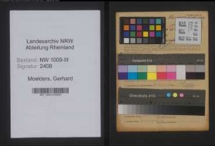 Entnazifizierung Gerhard Moelders , geb. 08.06.1886 (Schuhmacher)