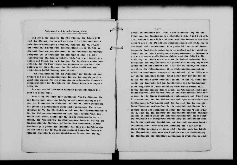 Sammlung von Gerichtsentscheidungen in Restitutionssachen von grundsätzlicher Bedeutung