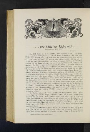 .... und hätte der Liebe nicht
