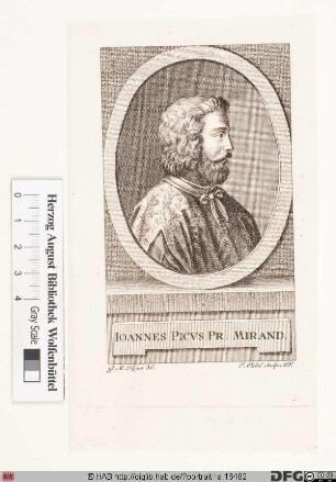 Bildnis Giovanni Pico della Mirandola, conte di Concordia