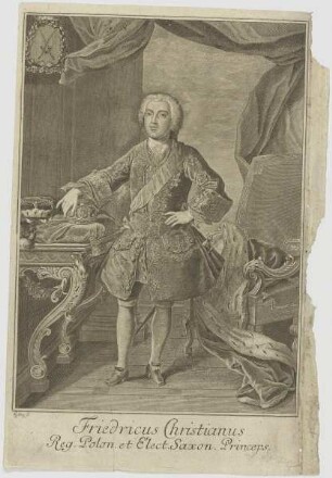 Bildnis des Friedricus Christianus Reg. Polon. et Elect. Saxon. Princeps