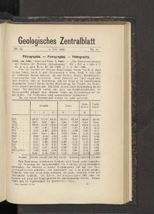 1. Juni 1909. No. 11.