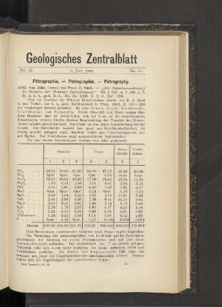 1. Juni 1909. No. 11.