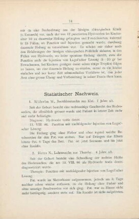 Statistischer Nachweis.