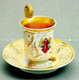 Erinnerungstasse zur Goldenen Hochzeit